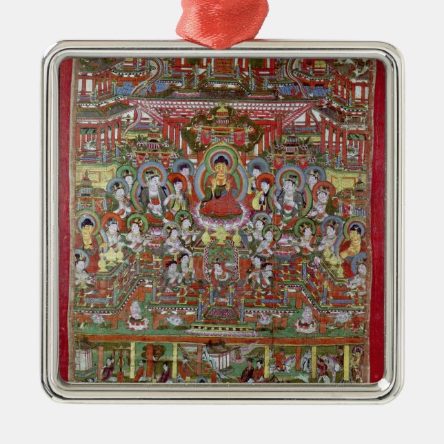 Ornement Métallique Paradis d'Amitabha (Devant)