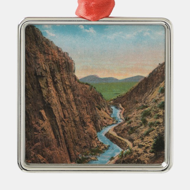 Ornement Métallique Parc d'Estes, Co - vue de grand Thompson Canon (Devant)