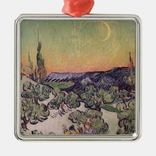 Ornement Métallique Paysage éclairé par la lune de Vincent van Gogh  ,