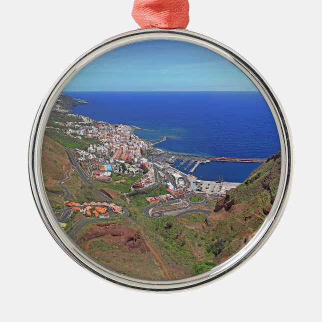 Ornement Métallique père Noël Cruz de La Palma Canaries Espagne (Devant)