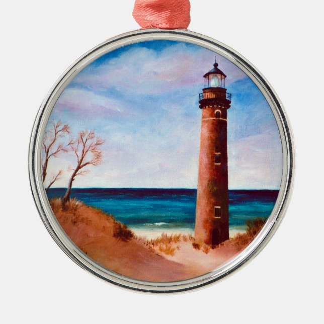 Ornement Métallique Peu d'ornement de phare de point de sable (Devant)