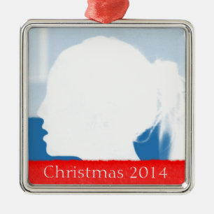 Ornement Métallique Photo & Tear Modèle de l'ornement de Noël
