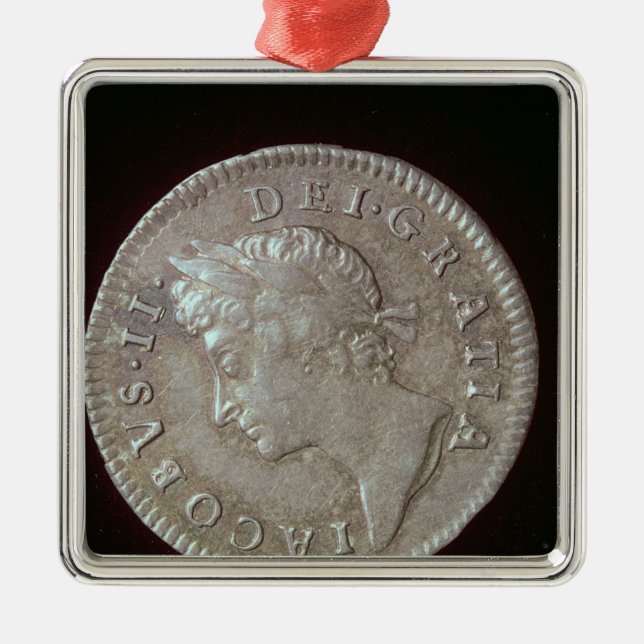 Ornement Métallique Pièce de monnaie de James II (Devant)