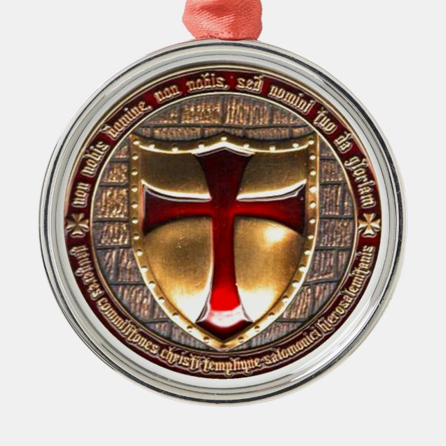 ORNEMENT MÉTALLIQUE PIÈCE DE MONNAIE DE TEMPLAR (Devant)