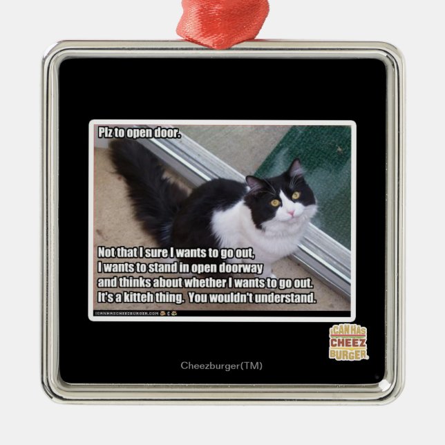 Ornement Métallique PLZ à la porte ouverte (Devant)