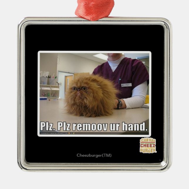 Ornement Métallique Plz remoov votre main (Devant)