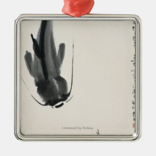 Ornement Métallique Poisson-chat chinois