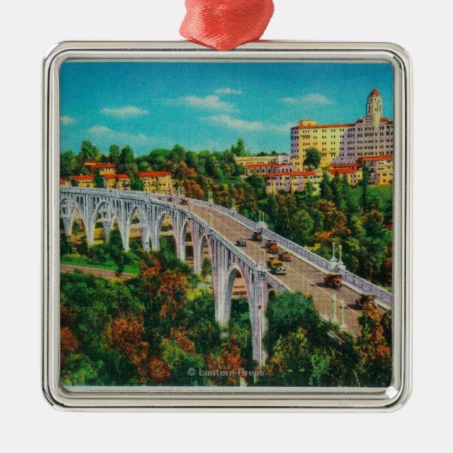 Ornement Métallique Pont d'Arroyo Seco, pont en rue du Colorado (Devant)