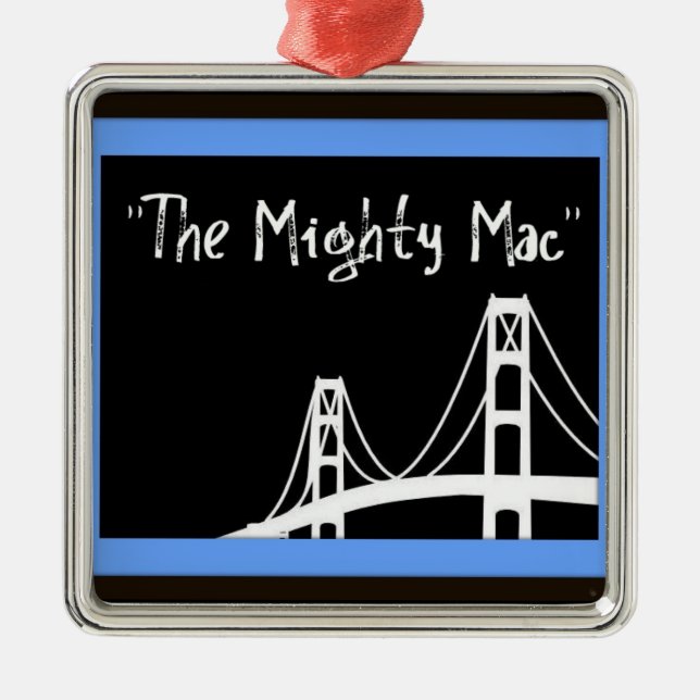 Ornement Métallique Pont Mackinac Noël (Devant)