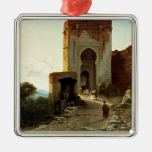 Ornement Métallique Porte de Justice, Alhambra, Grenade (huile sur la
