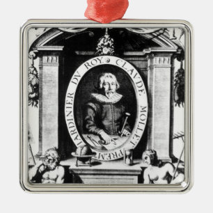 Ornement Métallique Portrait de Claude Mollet, frontispice à 'Theatr