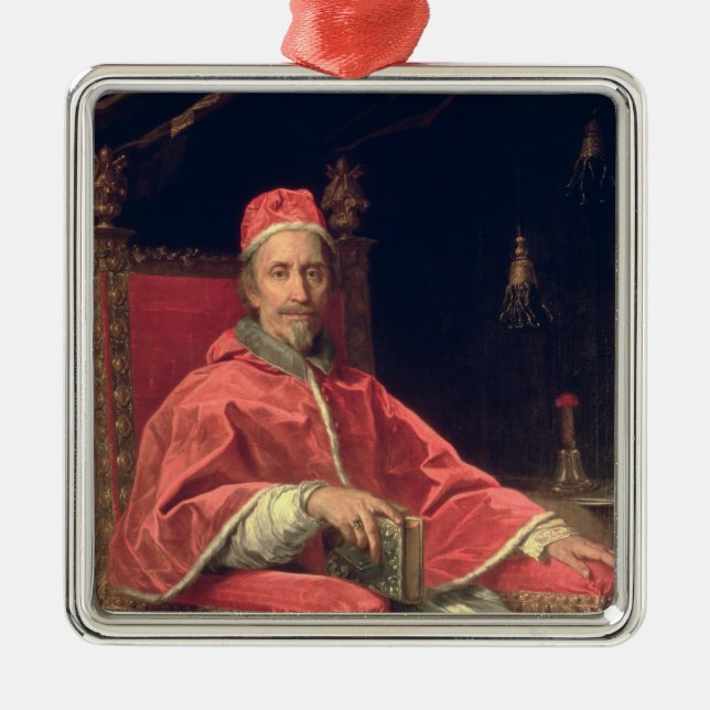 Ornement Métallique Portrait de pape Clement IX (Devant)