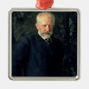 Ornement Métallique Portrait de Piotr Ilyich Tchaikovsky