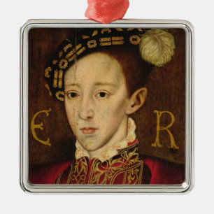 Ornement Métallique Portrait d'Edouard VI