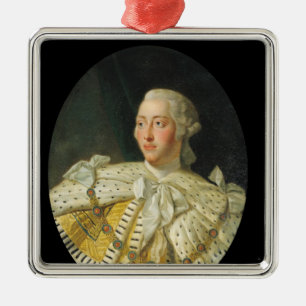 Ornement Métallique Portrait du Roi George III après 1760