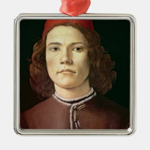 Ornement Métallique Portrait d'un jeune homme, c.1480-85