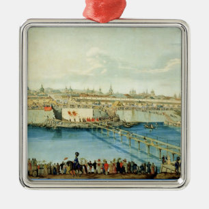 Ornement Métallique Pose du pont de Moskvoretsky à Moscou