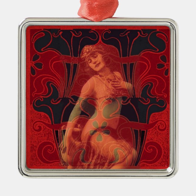 Ornement Métallique Red Veil (Devant)