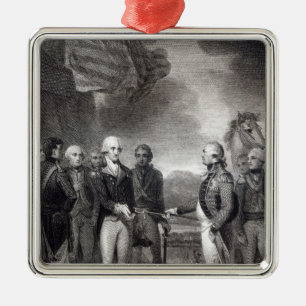 Ornement Métallique Reddition de seigneur Cornwallis chez Yorktown,