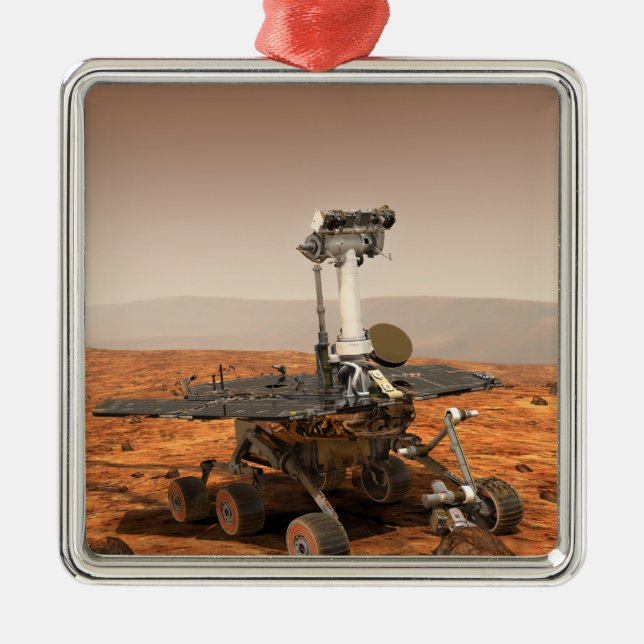 Ornement Métallique Représentation artistique de Mars Rover (Devant)