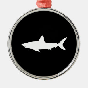 Ornement Métallique Requin nageant