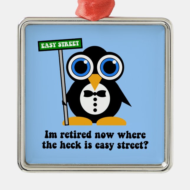 Ornement Métallique retraite drôle (Devant)