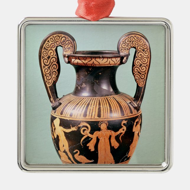 Ornement Métallique Rouge-chiffre krater de volute (Devant)