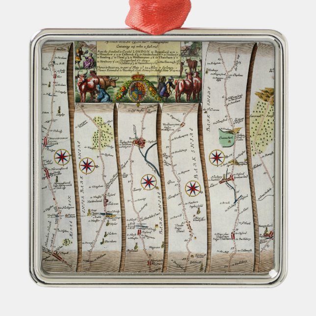 Ornement Métallique Route de Londres à Bristol (Devant)