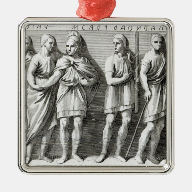 Ornement Métallique Sarcophage d'Etruscan (Devant)