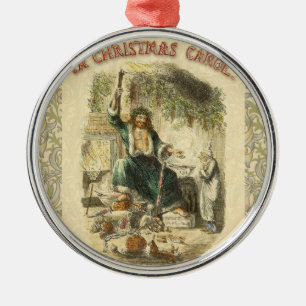 Ornement Métallique Scrooge Fantôme de Noël Présent