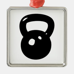 Ornement Métallique Séance d'entraînement de Kettlebell