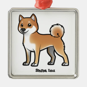 Ornement Métallique shiba inu