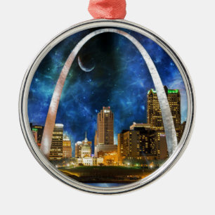 Ornement Métallique Spacey St. Louis Skyline