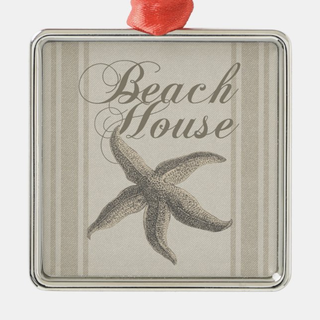 Ornement Métallique Starfish Beach House Plage Côté Côte (Devant)