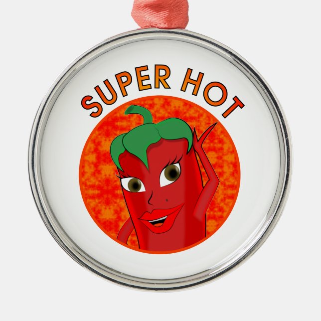 Ornement Métallique Super Hot Pepper Diva (Devant)