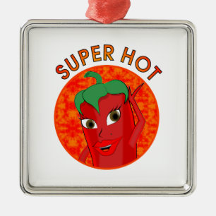 Ornement Métallique Super Hot Pepper Diva