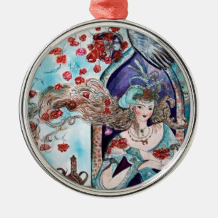 Ornement Métallique TALE DE FOIRE ORIENTALE Sapphire Bleu