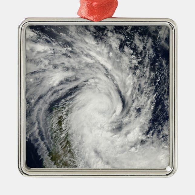 Ornement Métallique Tempête tropicale Jade débarquant sur Madagascar (Devant)
