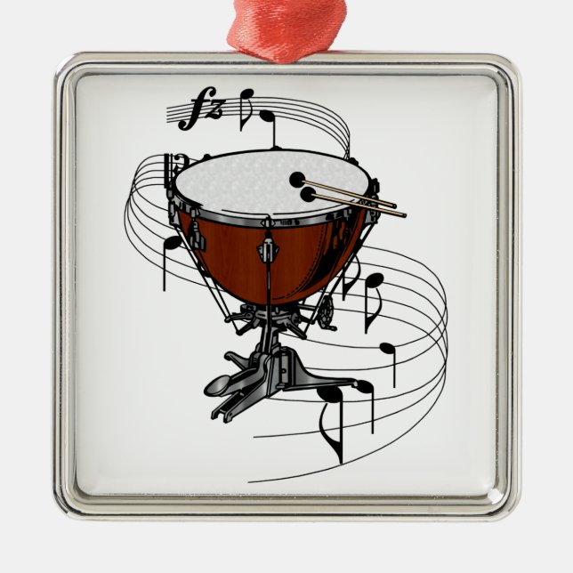 Ornement Métallique Timbales (tambour de bouilloire) (Devant)
