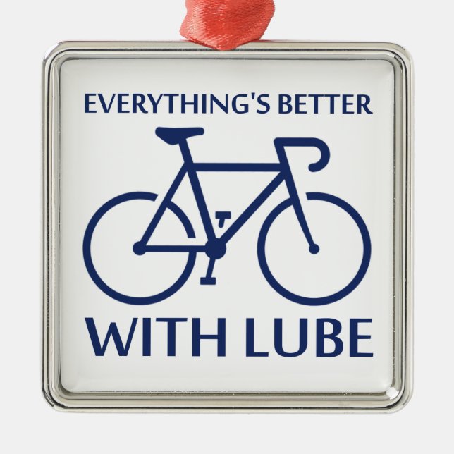 Ornement Métallique Tout va mieux avec Lube (Devant)