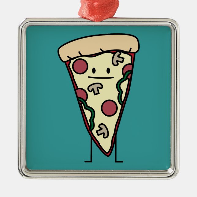 Ornement Métallique Tranche de pizza (Devant)