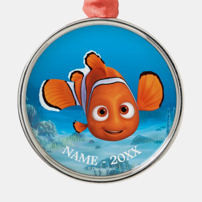 Ornement Métallique Trouver Dory | Nemo Ajoutez Votre Nom (Devant)