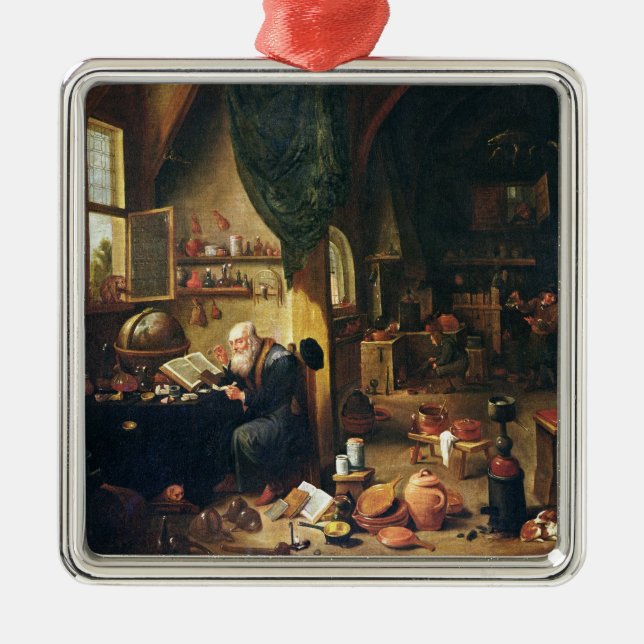 Ornement Métallique Un alchimiste dans son atelier (Devant)