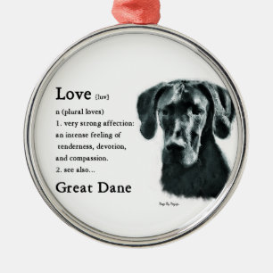 Ornement Métallique Un Grand Amour Dane Est