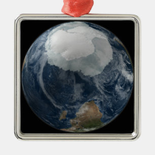Ornement Métallique Une vue de la terre 2