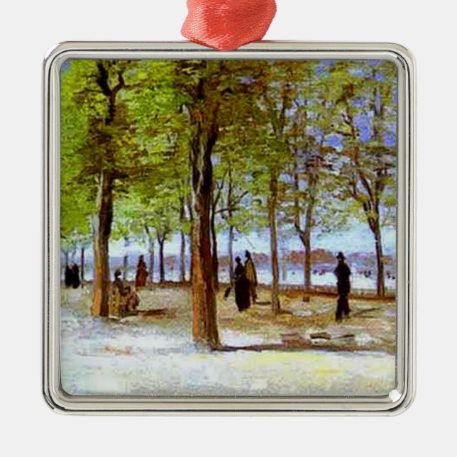 Ornement Métallique Van Gogh : Terrasse dans le jardin du Luxembourg (Devant)