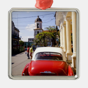 Ornement Métallique Vieille voiture américaine classique à Guanabacoa