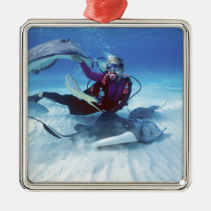 Ornement Métallique Ville de Stingray, Grand Cayman, îles Caïmans,