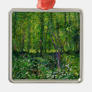 Ornement Métallique Vincent Van Gogh Arbres Et Sous-Croissance