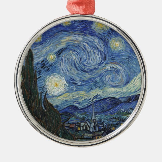Ornement Métallique Vincent van Gogh| La Nuit étoilée, juin 1889 (Devant)